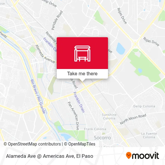 Alameda Ave @ Americas Ave map