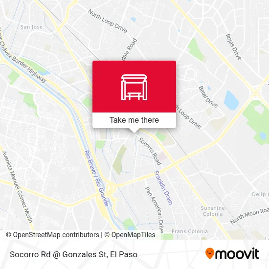 Socorro Rd @ Gonzales St map