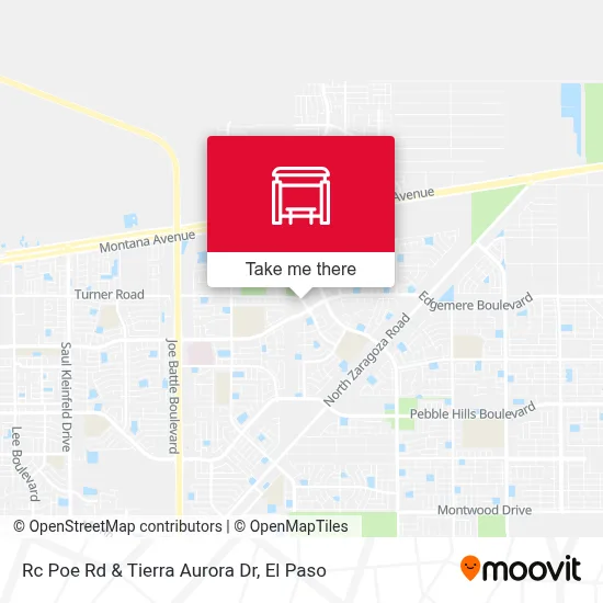 Rc Poe Rd & Tierra Aurora Dr map
