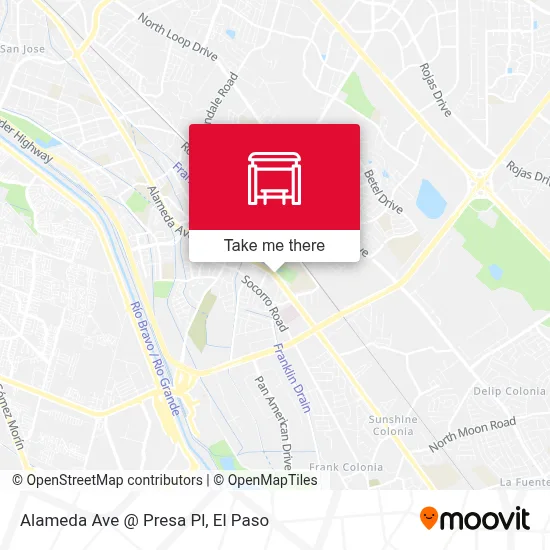 Alameda Ave @ Presa Pl map