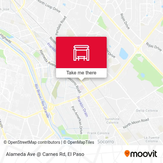 Alameda Ave @ Carnes Rd map