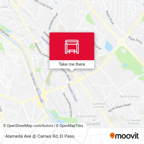 Alameda Ave @ Carnes Rd map