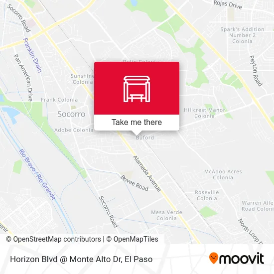 Horizon Blvd @ Monte Alto Dr map