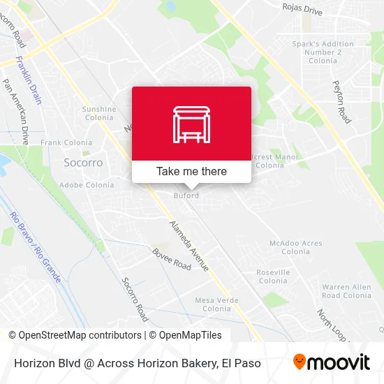 Horizon Blvd @ Across Horizon Bakery map