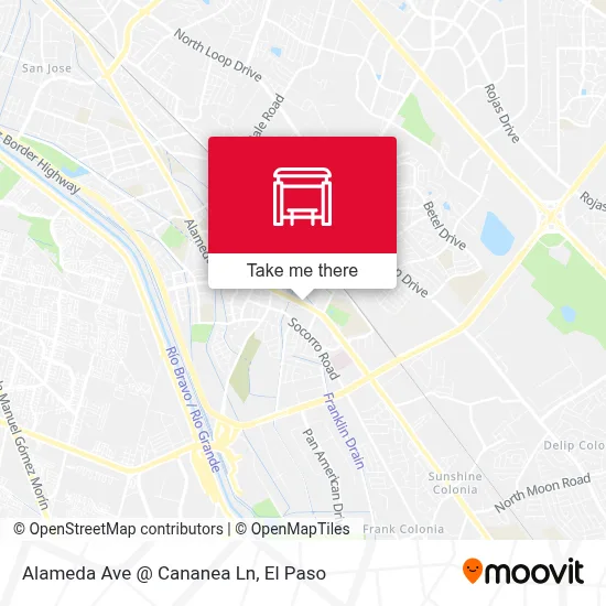 Alameda Ave @ Cananea Ln map