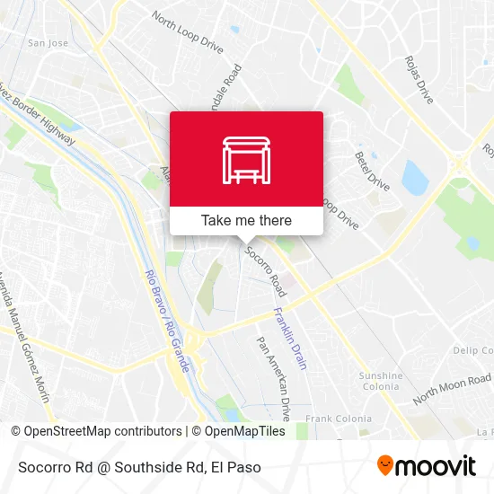 Socorro Rd @ Southside Rd map