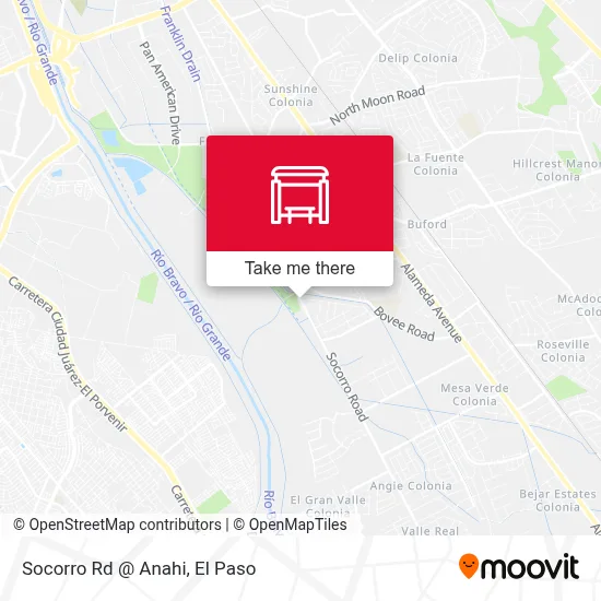 Socorro Rd @ Anahi map