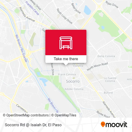 Socorro Rd @ Isaiah Dr map