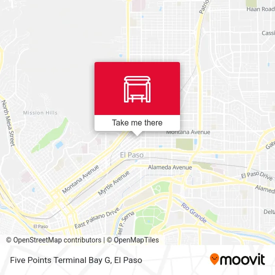 Mapa de Five Points Terminal Bay G