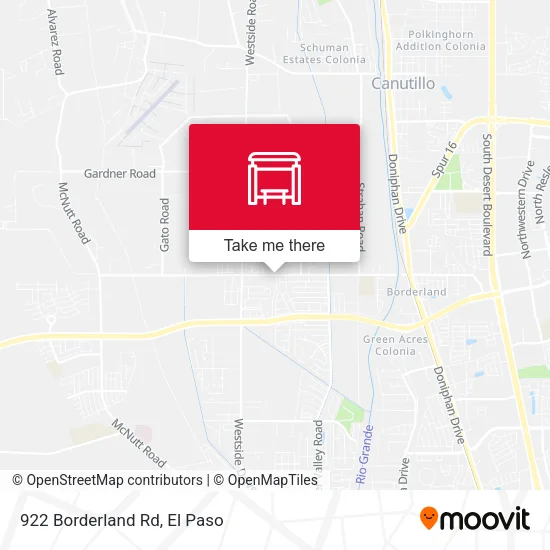 Mapa de 922 Borderland Rd