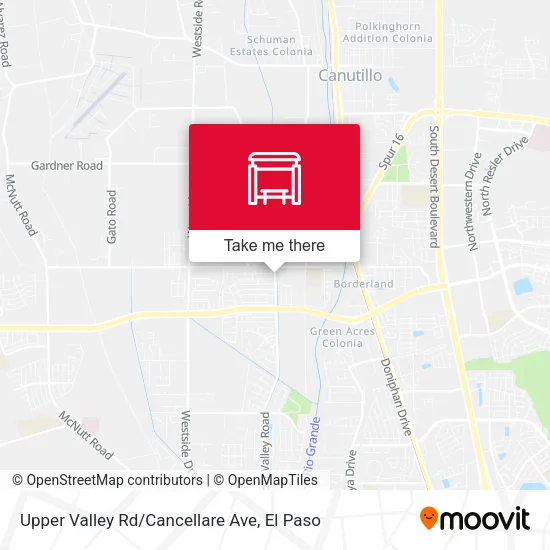 Mapa de Upper Valley Rd/Cancellare Ave