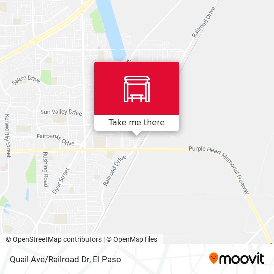 Quail Ave/Railroad Dr map