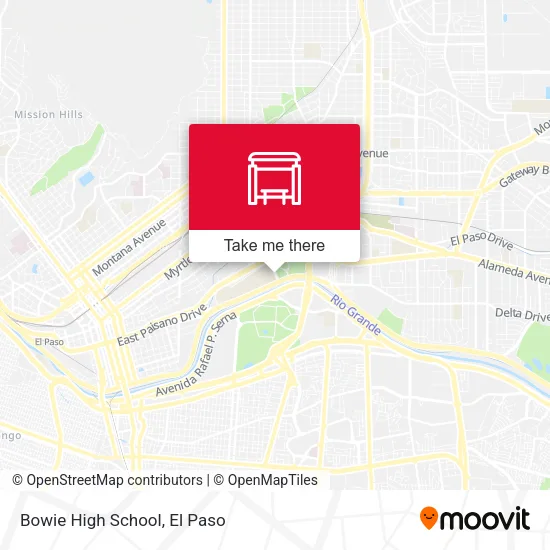 Mapa de Bowie High School