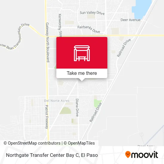 Mapa de Northgate Transfer Center Bay C