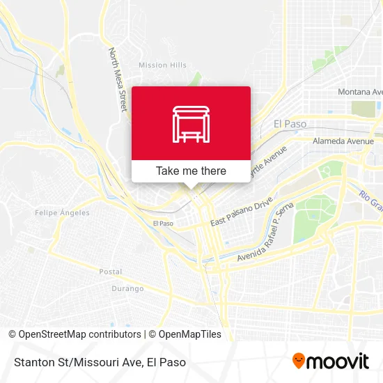 Stanton St/Missouri Ave map