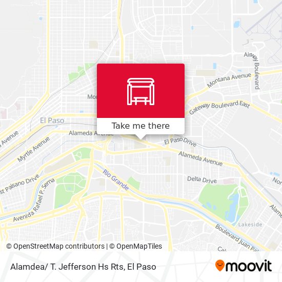 Alamdea/ T. Jefferson Hs Rts map