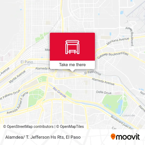 Mapa de Alamdea/ T. Jefferson Hs Rts