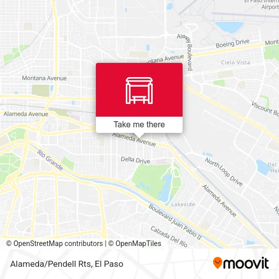 Mapa de Alameda/Pendell Rts