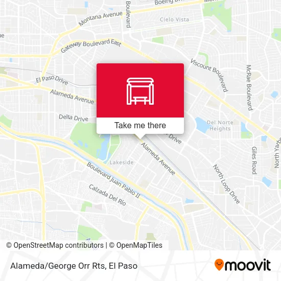 Mapa de Alameda/George Orr Rts