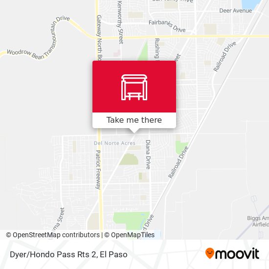 Dyer/Hondo Pass Rts 2 map