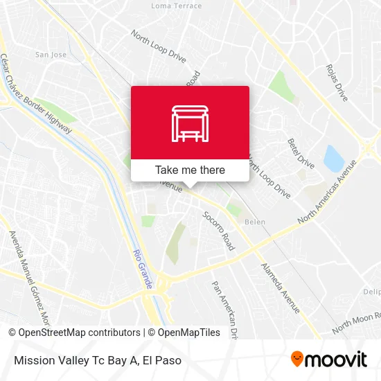 Mapa de Mission Valley Tc Bay A