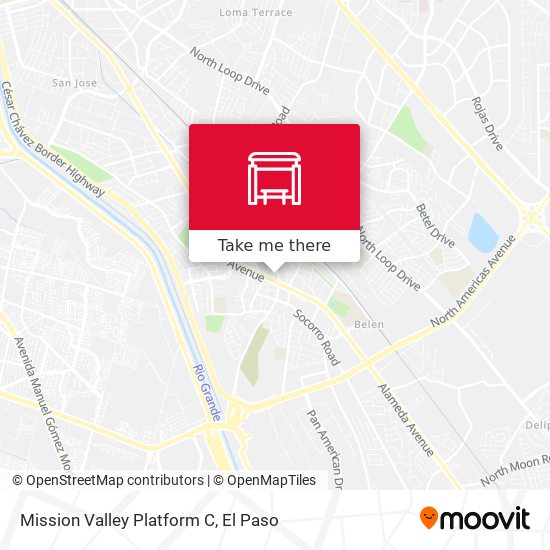 Mapa de Mission Valley Platform C