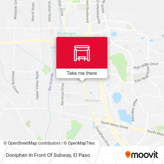 Doniphan In Front Of Subway map