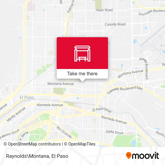 Mapa de Raynolds\Montana