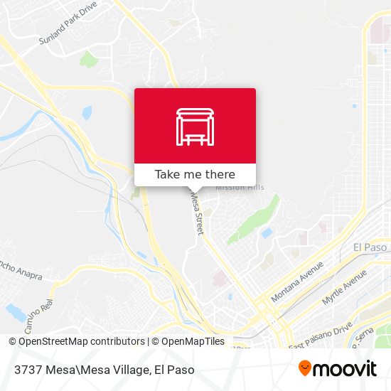 Mapa de 3737 Mesa\Mesa Village