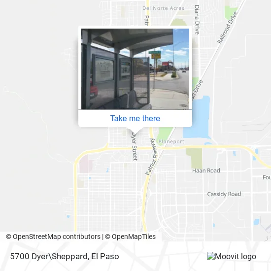 Mapa de 5700 Dyer\Sheppard