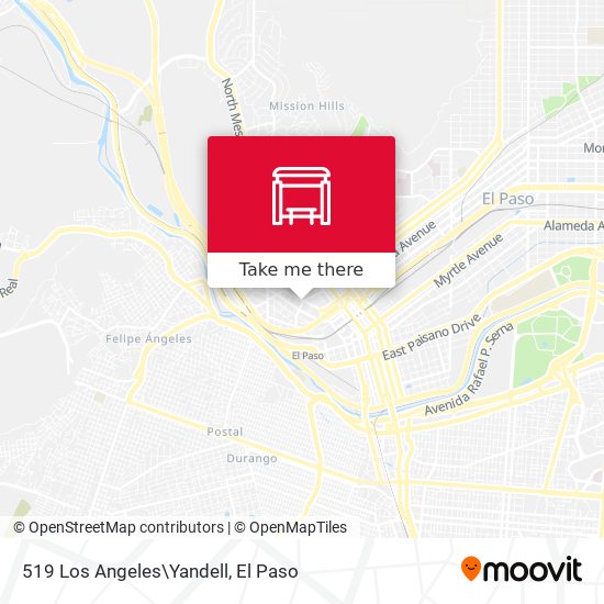 Mapa de 519 Los Angeles\Yandell
