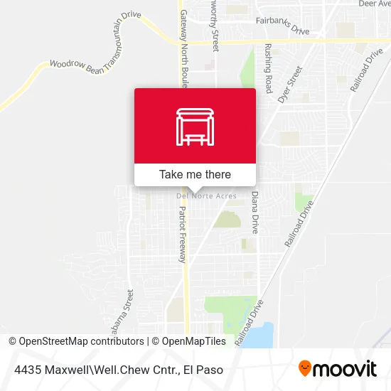 Mapa de 4435 Maxwell\Well.Chew Cntr.