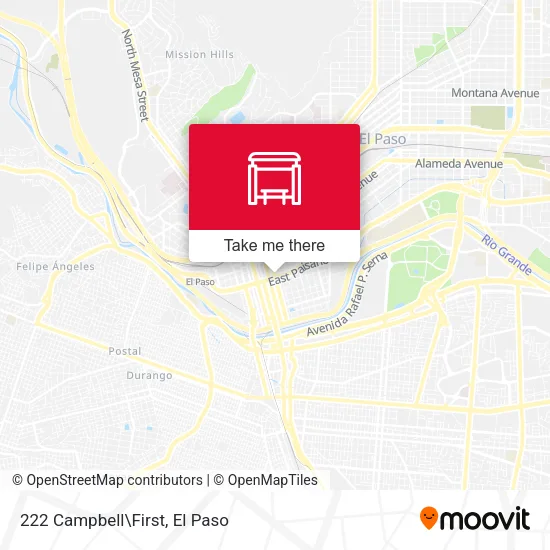 Mapa de 222 Campbell\First