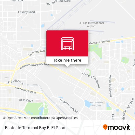 Mapa de Eastside Terminal Bay B