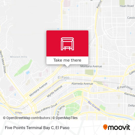 Five Points Terminal Bay C map