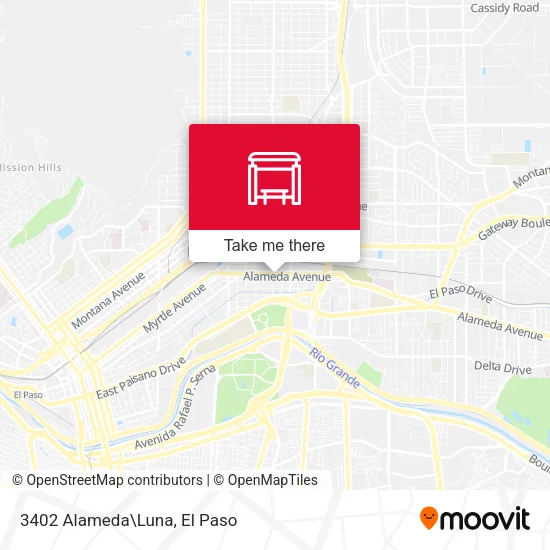 3402 Alameda\Luna map