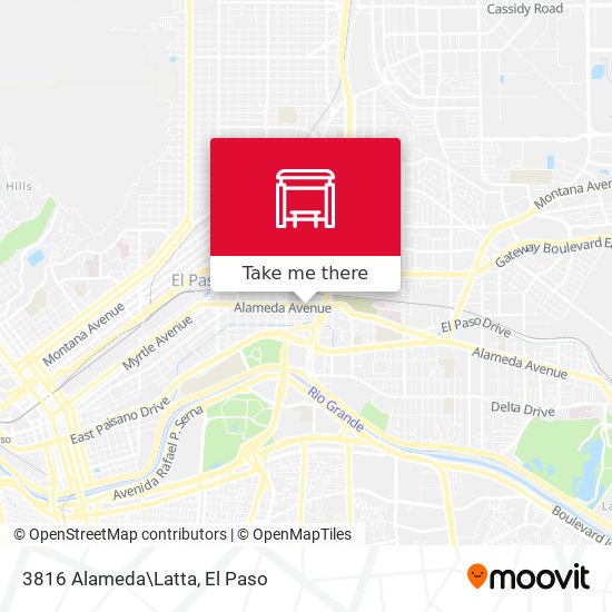 Mapa de 3816 Alameda\Latta
