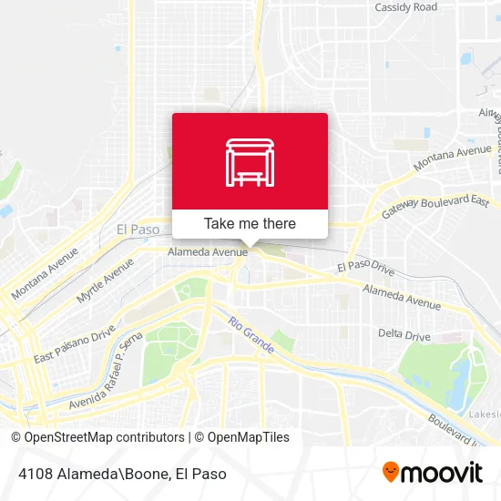 Mapa de 4108 Alameda\Boone