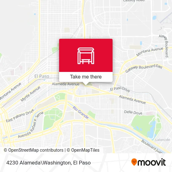 Mapa de 4230 Alameda\Washington