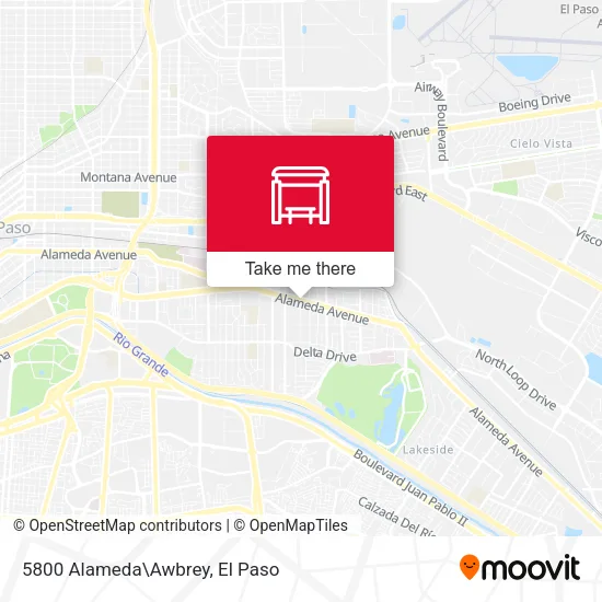 Mapa de 5800 Alameda\Awbrey