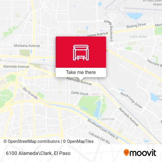 Mapa de 6100 Alameda\Clark
