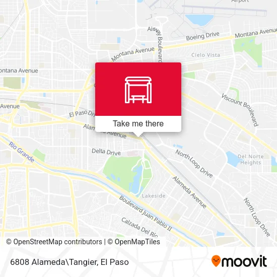 Mapa de 6808 Alameda\Tangier