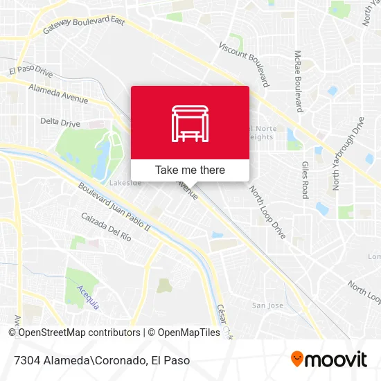 Mapa de 7304 Alameda\Coronado