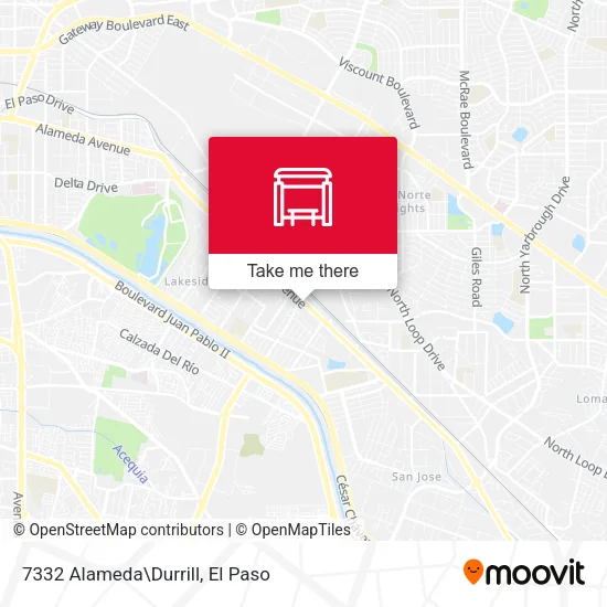 Mapa de 7332 Alameda\Durrill