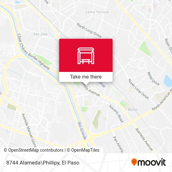 Mapa de 8744 Alameda\Phillipy
