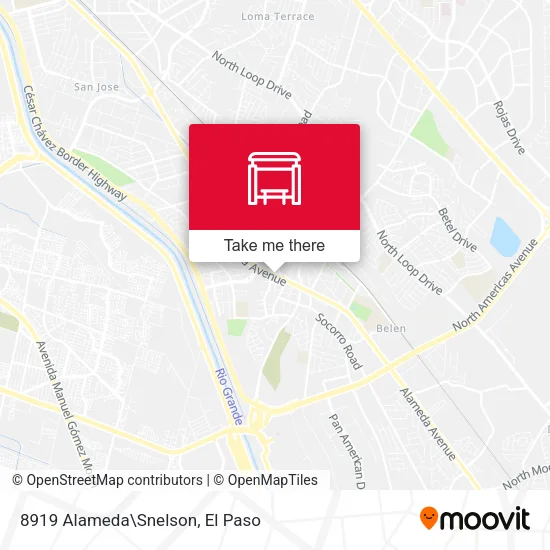 Mapa de 8919 Alameda\Snelson