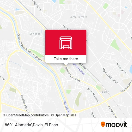 Mapa de 8601 Alameda\Davis