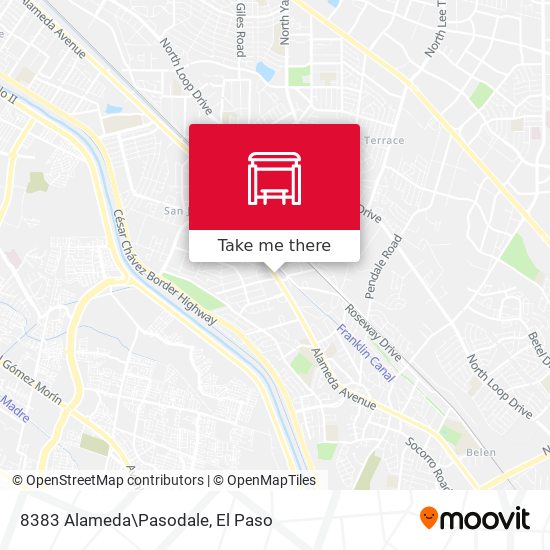 8383 Alameda\Pasodale map