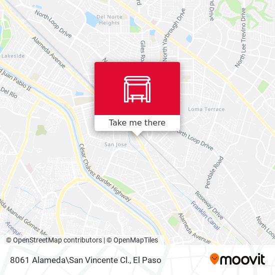 8061 Alameda\San Vincente Cl. map
