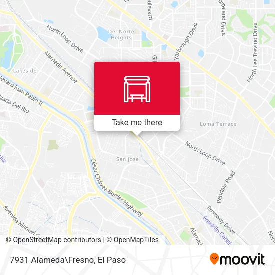 Mapa de 7931 Alameda\Fresno